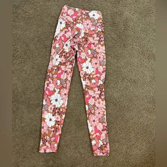 Aerie OFFLINE Real Me Floral Crossover 7/8 Leggings Size Small - Picture 6 of 6